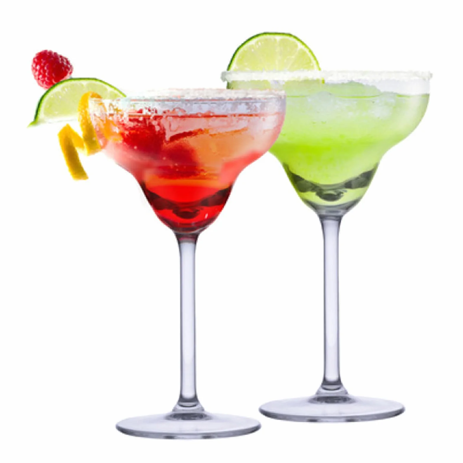 alpina Margarita Gläser Set 4 Stück - Cocktailgläser für Margarita Und Exotische Getränke - Klarglas - 250 ml, Durchsichtig