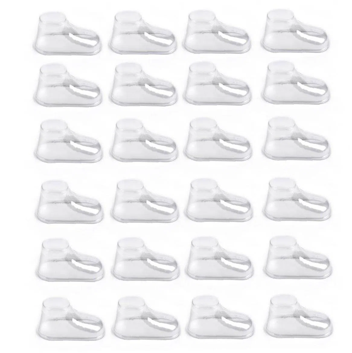 Zonster 10pair Kunststoffschuh-Display Klar Baby Füße Showcase Exklusive Schuhbäume - 8cm