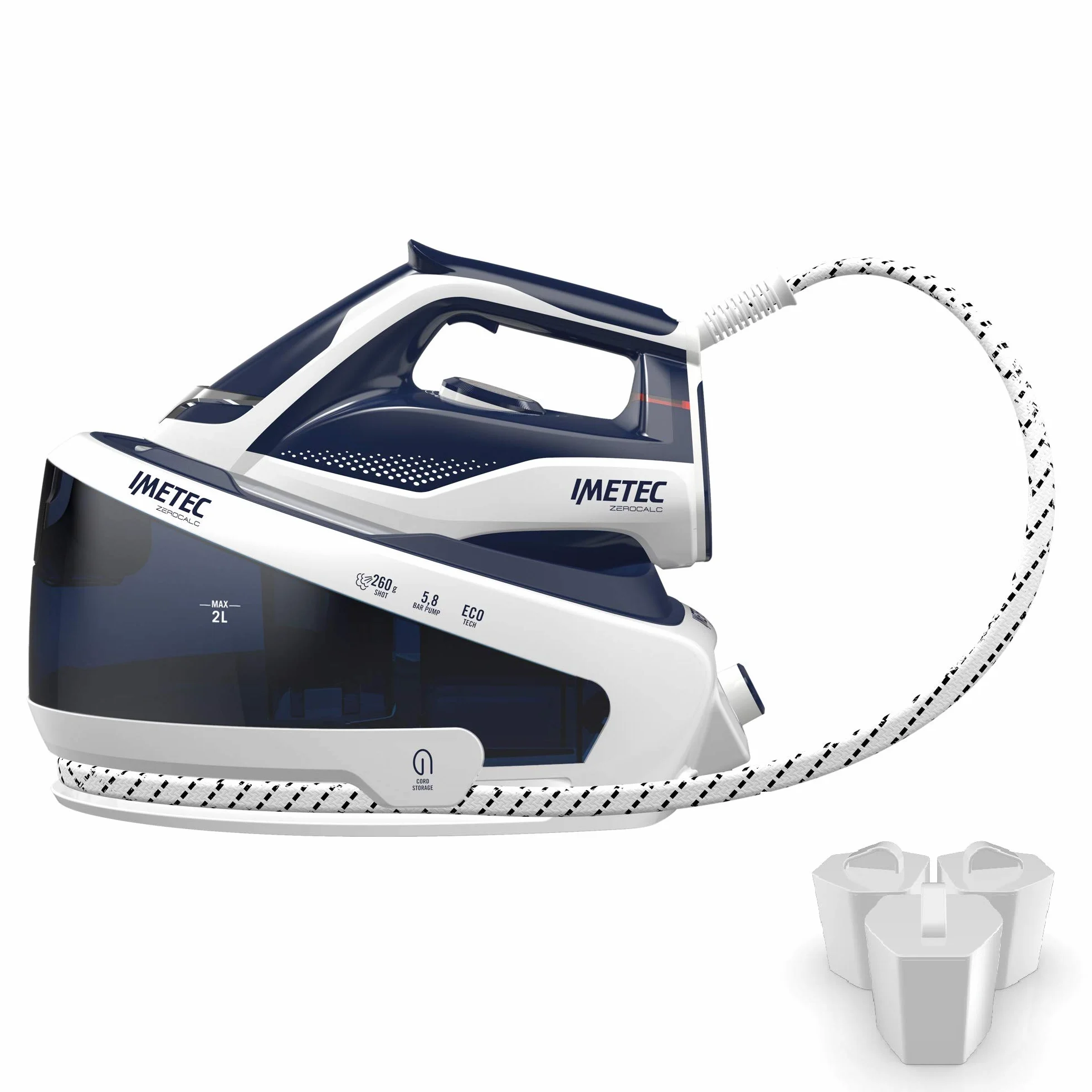 Imetec Zerocalc KF1 100 Kit 3 Filter zum Entkalken für Bügeleisen Imetec Zerocalc Pro Ceramic Ps2 2400, Ps2 2000, Ps2 2200, Intellivapor PS3 3000, Imetec Onda