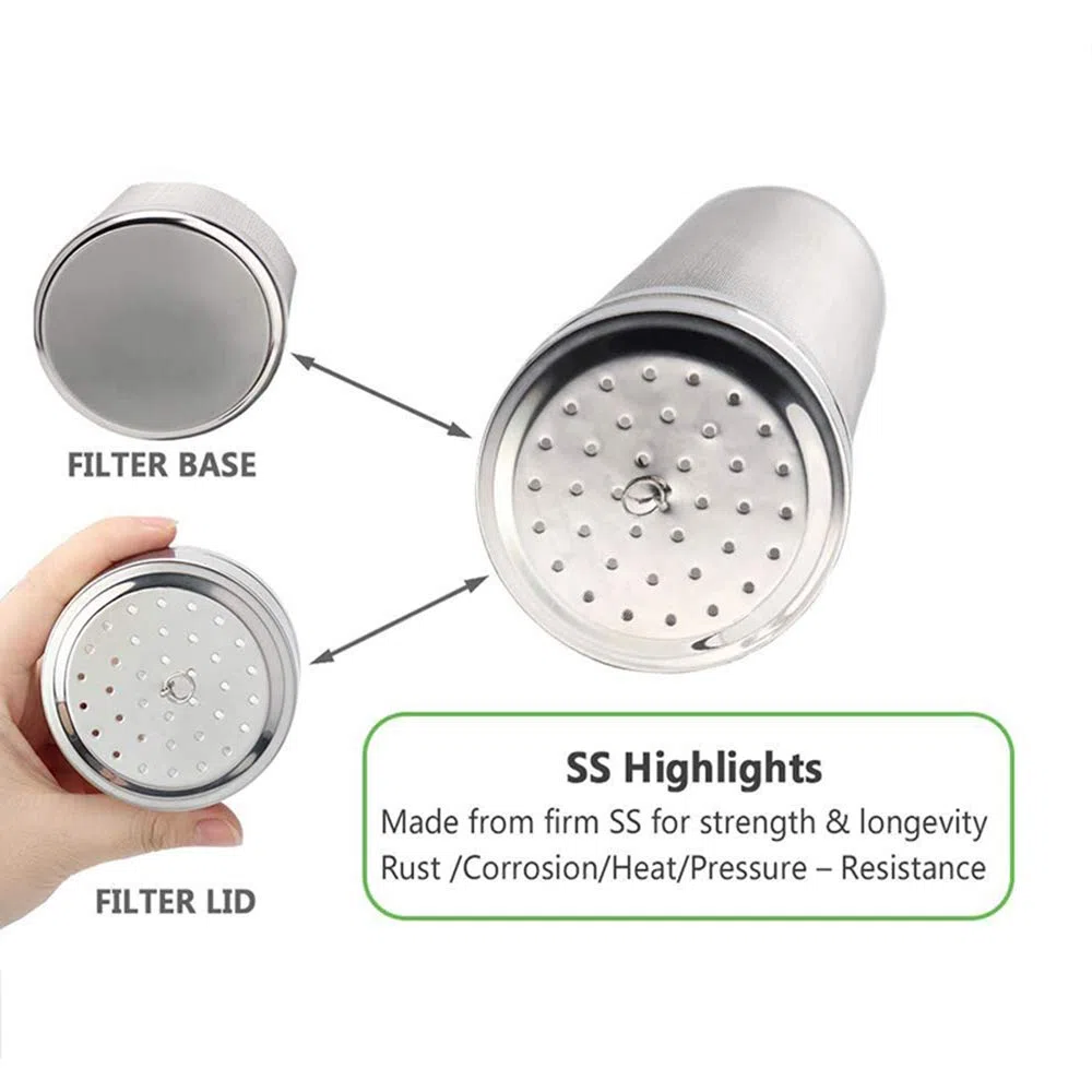 Beer Dry Hopper Filter,Merrday Stainless Steel Hop Strainer Micron Mesh Beer Filter Cartridge (2.8 X 11.8 inch)