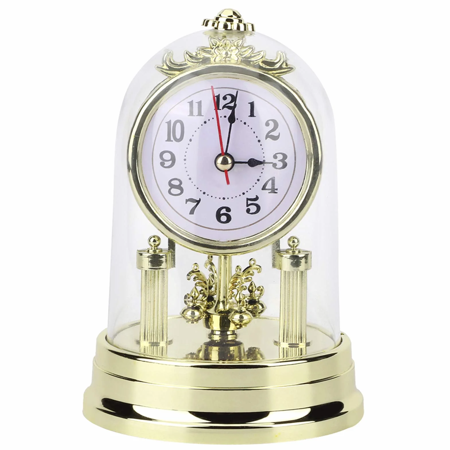 Kaminuhr Wohnzimmeruhr im Europäischen Retro- Stil Gold- 4. 3 X 6. 7 in