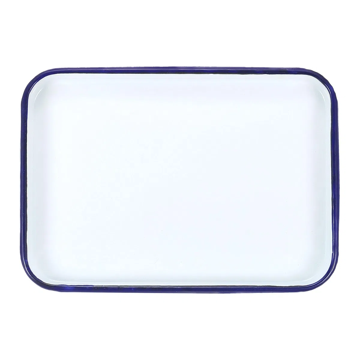 QUARKZMAN Butcher Tray Palette 10" x 7.1" Metall Dreifach Emaille Beschichtete Rechteckige Tablett Halterung Künstler Maler Malwerkzeug Für Kunstfarbe Acryl Aquarell Mischen
