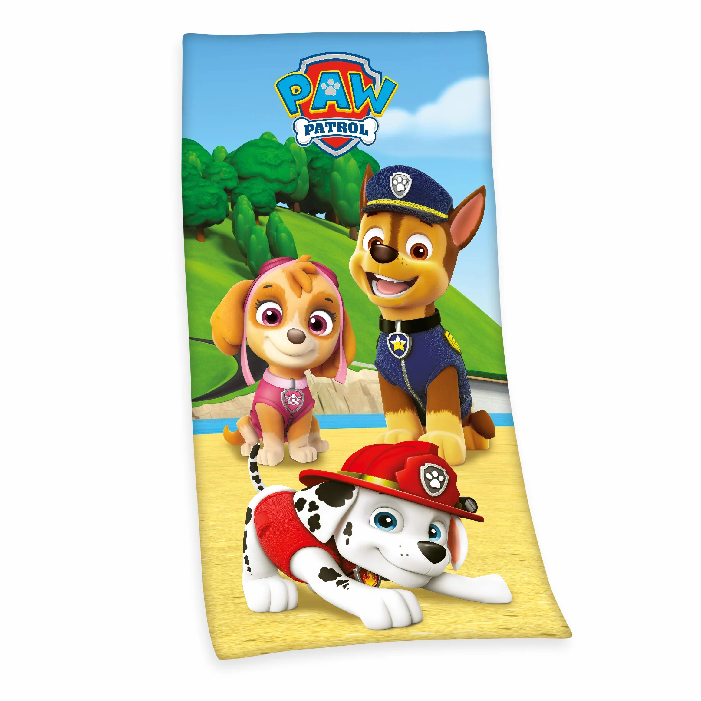 Herding PAW PATROL Badetuch, 150 x 75 cm, Baumwolle, Mehrfarbig