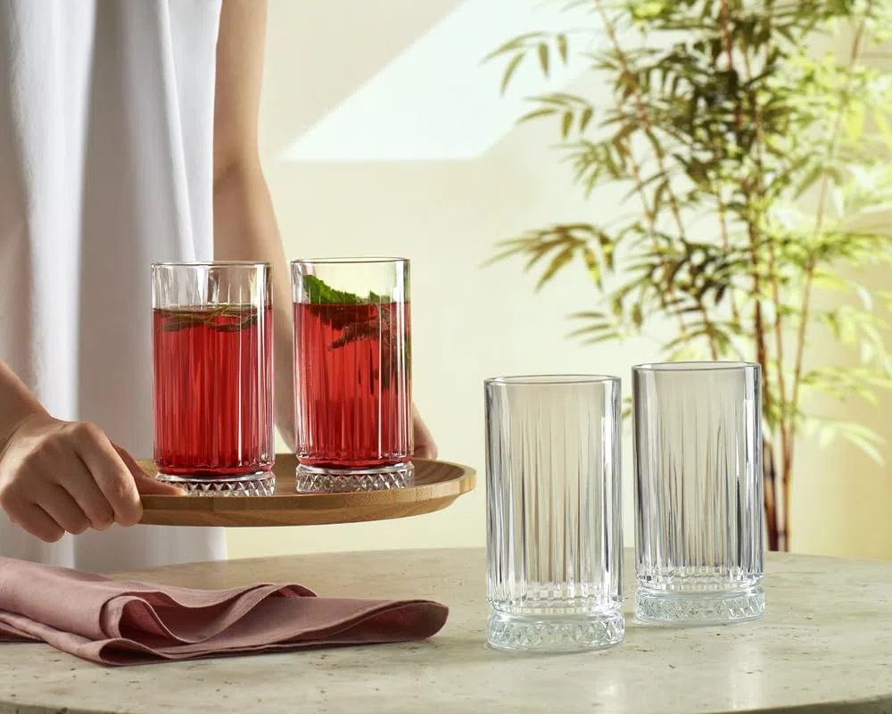 Pasabahce Set mit 4 Gläsern Elysia Long Drink cl 44,5, Durchsichtig, 4 Stück (1er Pack) 520015