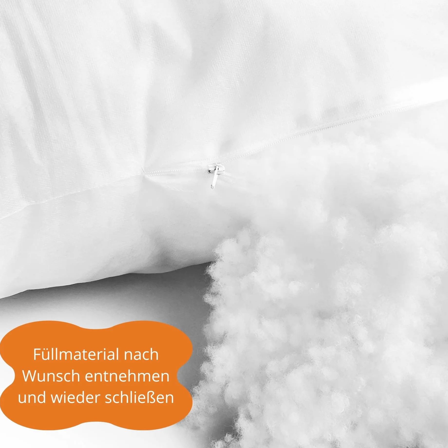 sleepling 1kg Faserfüllung, Füllwatte, Füllmaterial für Kissen, Bastelwatte als Stopfmaterial für Kuscheltiere, Weiche Watte, Hochbausch, Made in EU, Oeko-TEX 100, waschbar