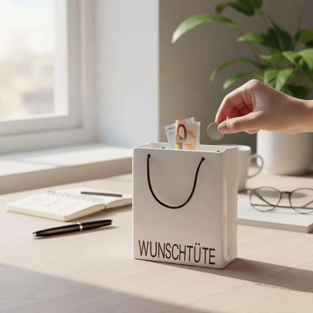 Casablanca Spardose Wunscherfüller – Sparschwein 18. Geburtstag Mädchen Trinkgeldkasse Geld sparen Spartopf Money Box – Porzellan 13 x 5 x Höhe 14 cm