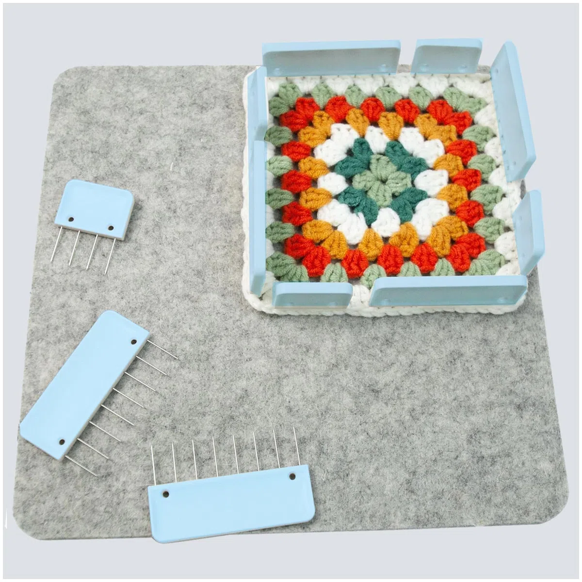 20 Stück Kammnadeln Zum Spannen, Spannmatten Stricken, Wiederverwendbar Kammnadeln, Strick Blockern Stricken Set, Strickzubehör, Strickblocker, Zum Blockieren, Stricken, Häkeln
