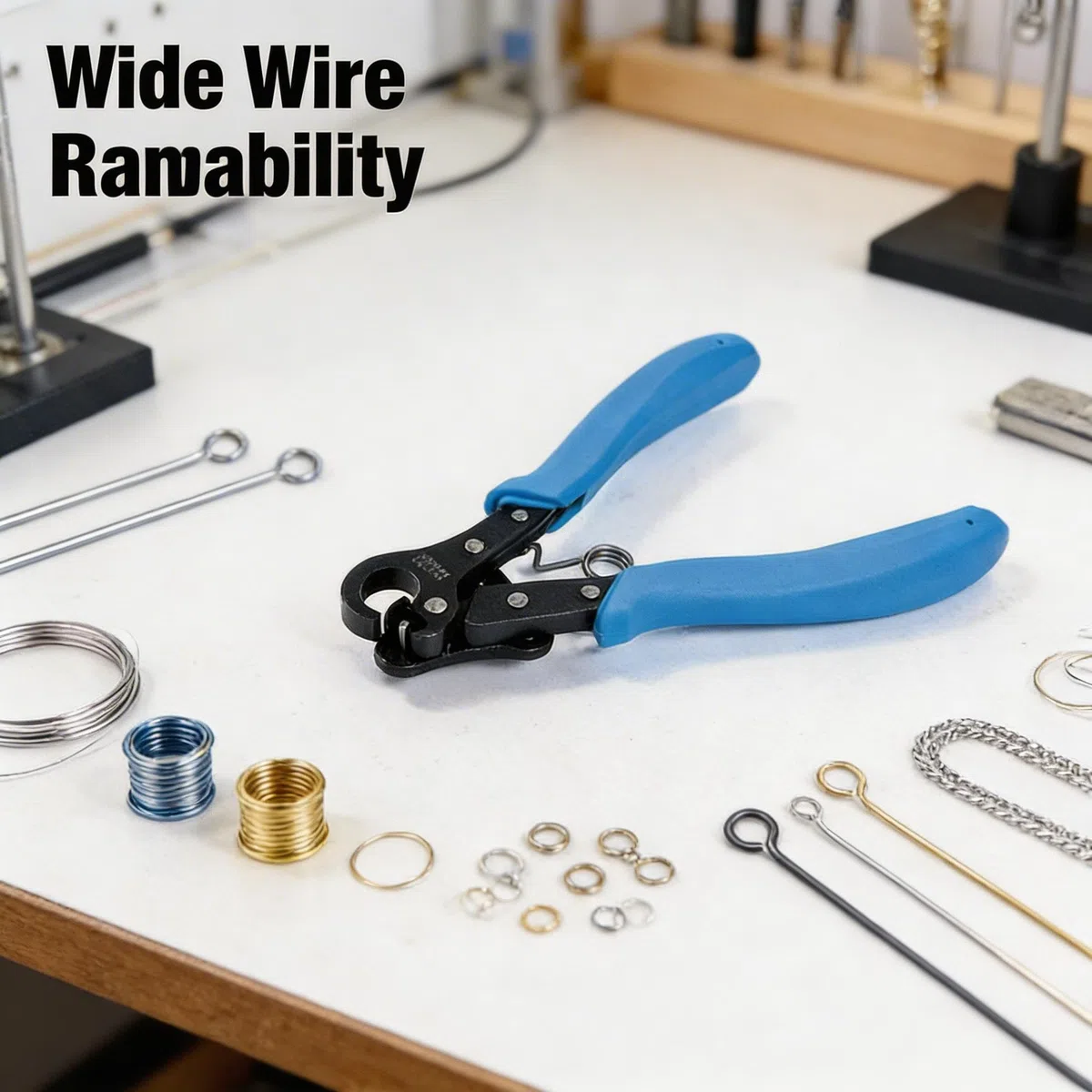 Rundzange zum Umwickeln von Draht, professionelle Drahtschlaufen, Biegerollzange, Schmuckherstellung, Reparaturwerkzeug für Metalldraht, DIY Handwerk (1,5 mm)