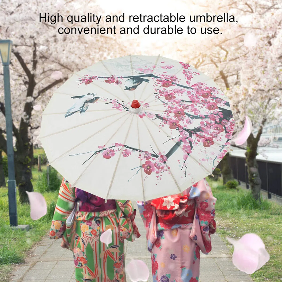 Yctze Sonnenschirm, Kleine Handgefertigte Regenschirme aus ?ltem Papier Chinesische Kunst Klassischer Tanzregenschirm Pflaumenbl¨¹te Japanische Regenschirme f¨¹r Frauen