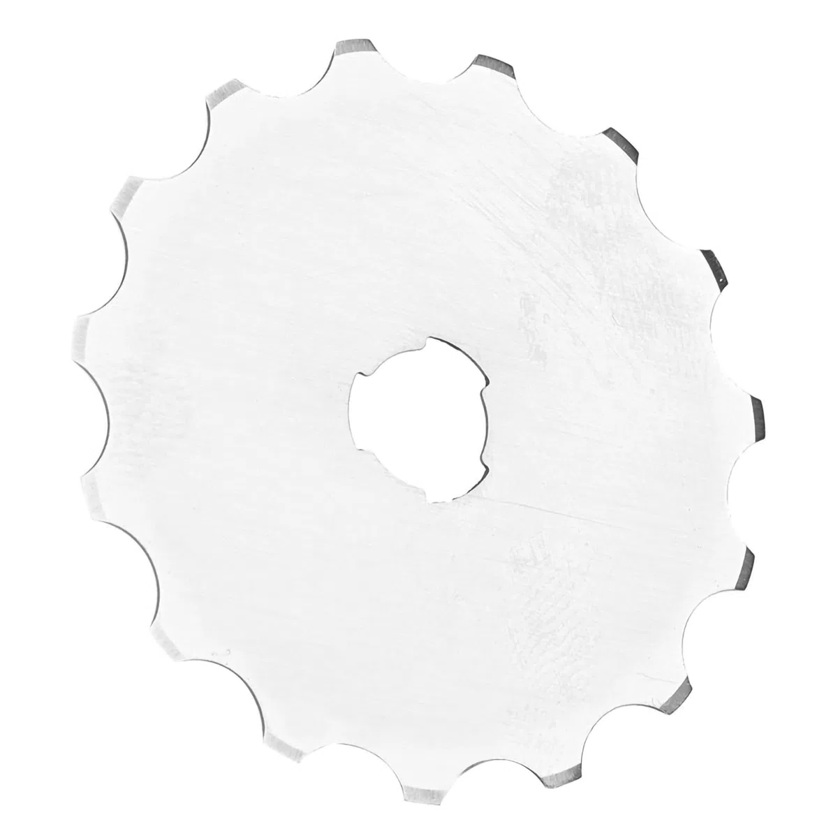 5 Stück Ersatz-Patchwork-Schneidmesser, Papierperforiervlies-Rotationsschneider, Gezahnte Klingen, Solides Schnellarbeitsstahlmaterial, 45 Mm Häkelkante, Drehbar für Lederstoff