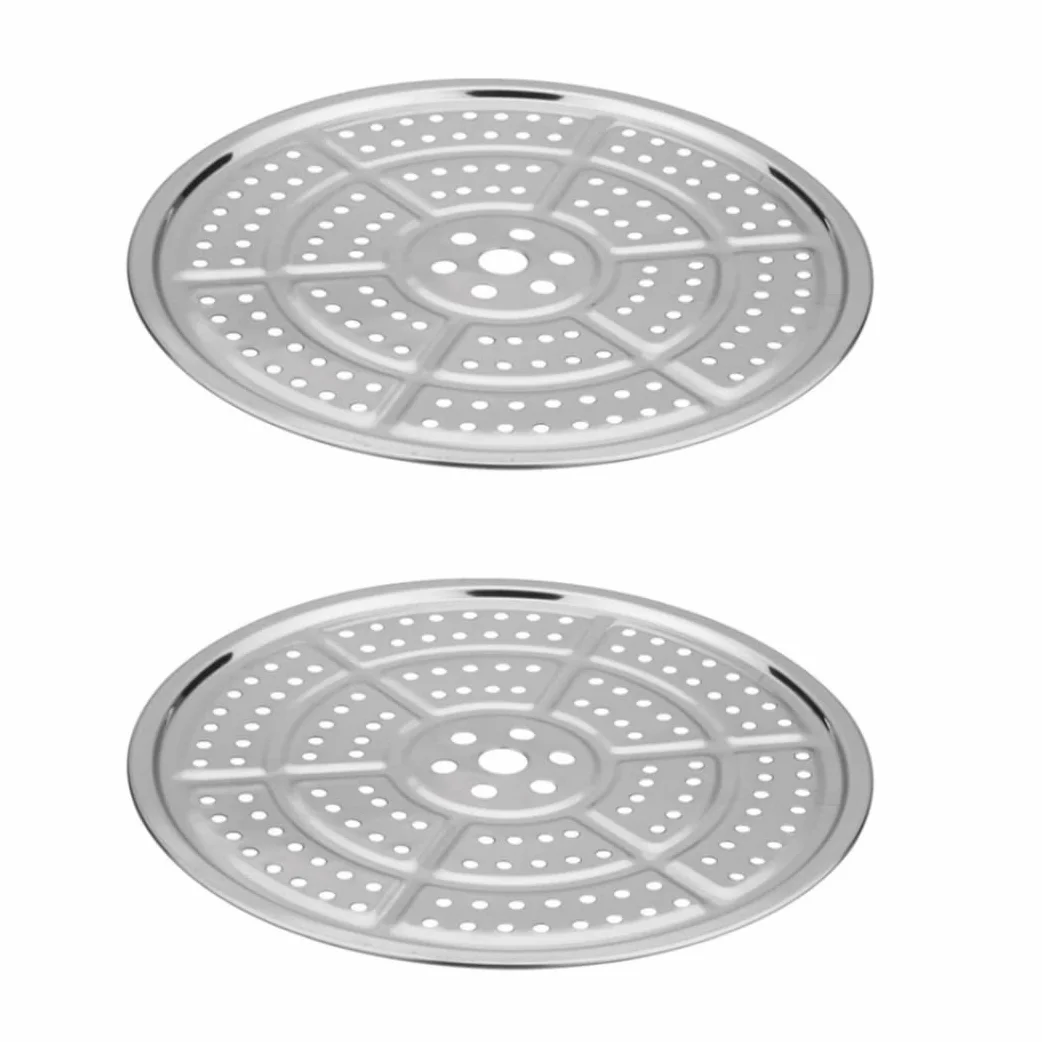 2 Pack Edelstahl Canner Rack, 11-Zoll Druck Canning Rack langlebig Canning Racks Runde Canner Rack Dämpfen Tablett für Druck Canner Kochen Toast Backen