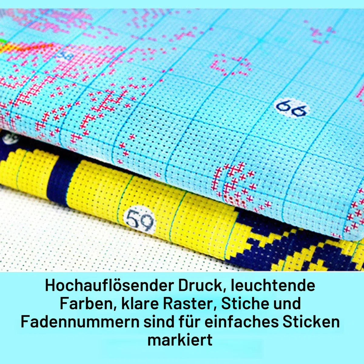 cukol cukol Kreuzstich Stickpackungen Set Vorgedruckt Erwachsene 36x46 cm | Stickbilder mit 11ct, Kreatives Bastelset Hobby zum Sticken für Frauen, Stickset für Diy Home Deko, Tür Motiv
