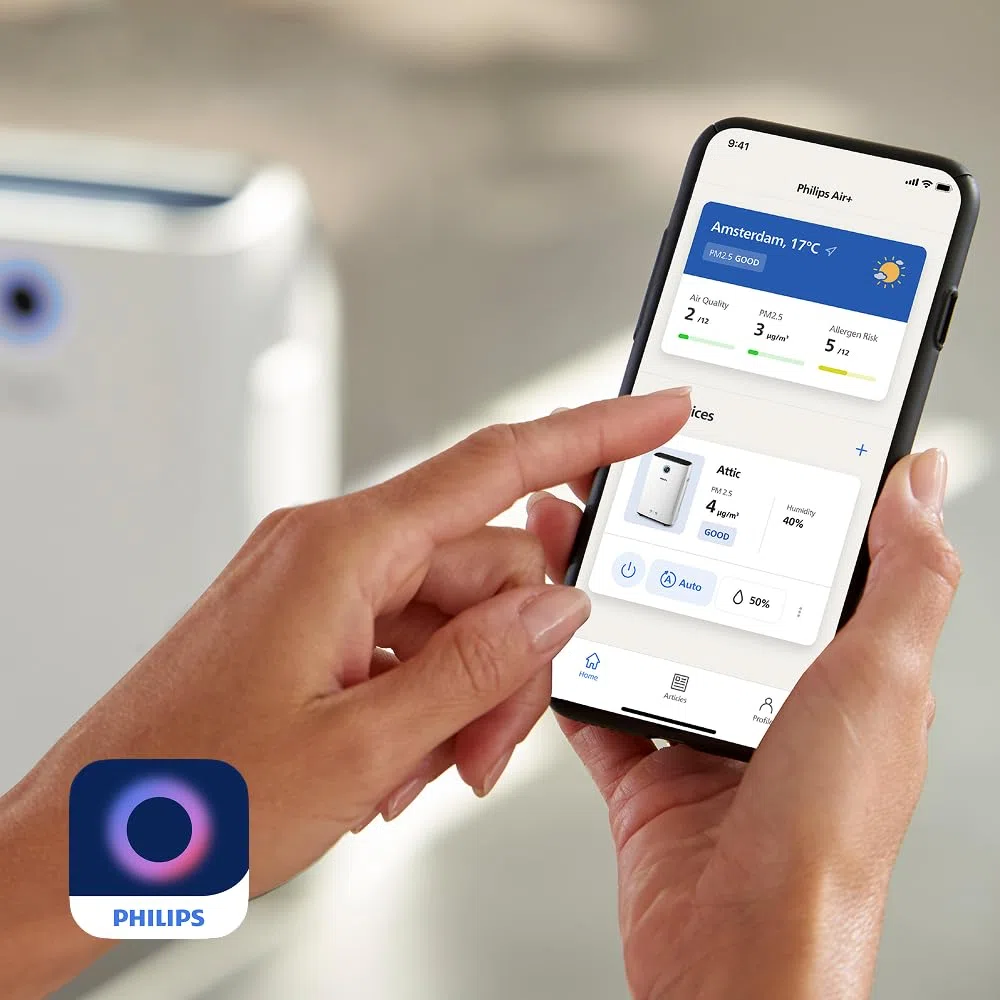 Philips Original NanoCloud Luftbefeuchtungs-Ersatzfilter für 2-in-1 Luftreiniger und Luftbefeuchter der 2000i Serie AC2721, AC2726, AC2729, 6 Monate Lebensdauer (FY2425/30)