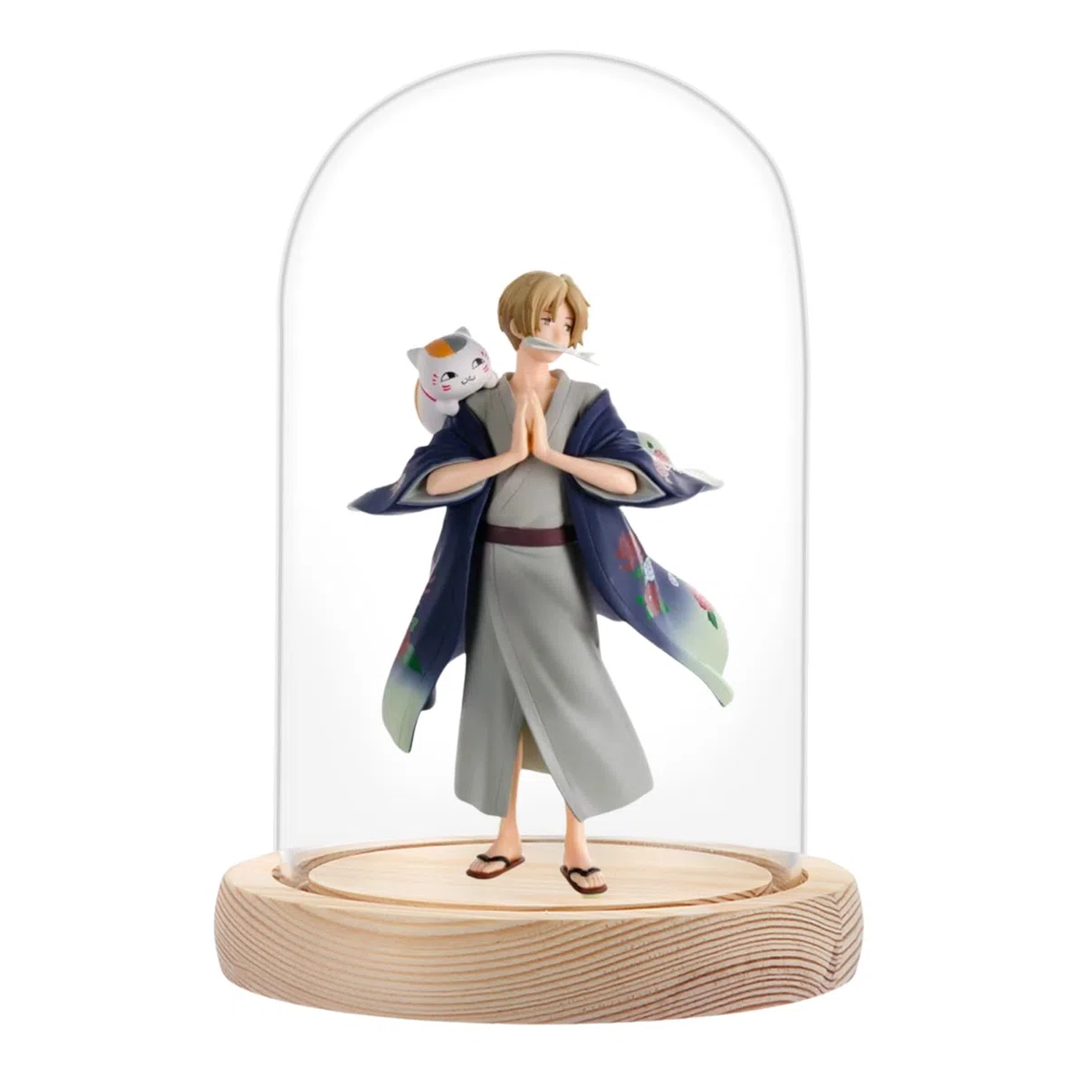 AKOLAFE Glasglocke mit Holzboden 16cm Hoch Glaskuppel Deko 10cm Durchmesser Glashaube Glasglocke Transparent Glasglock Deko für Puppen, Kerzen, Sammlerstücke