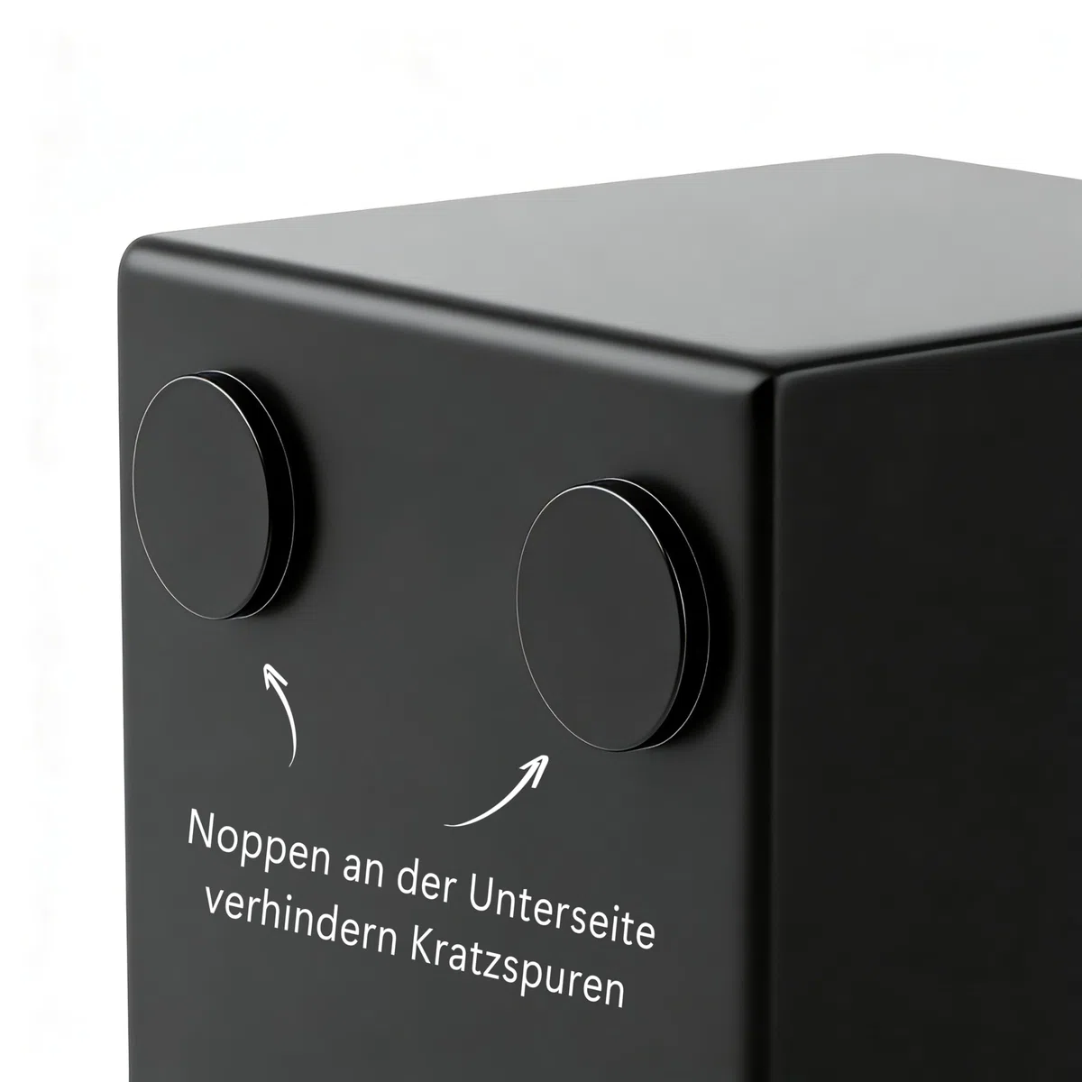 Wattestäbchen Behälter aus Edelstahl - Badezimmer Organizer für makeup, Kosmetik, Pinsel etc. - Aufbewahrungsbox mit Deckel - Schwarz matt - Wattepadspender - Wattepads aufbewahrung