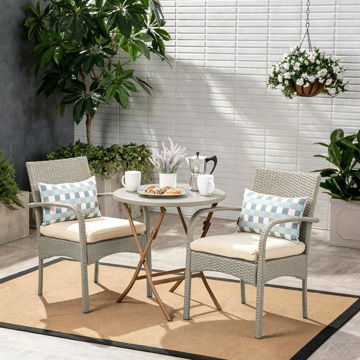 65m Kunststoff Gewebtes Rattan, Flach Gewebtes PE-Rattan,Grau Meliert | Synthetische Rattan Reparaturmaterial für Outdoor Rattan Möbel Reparatur,Rattan-Stuhl, Tischkorb