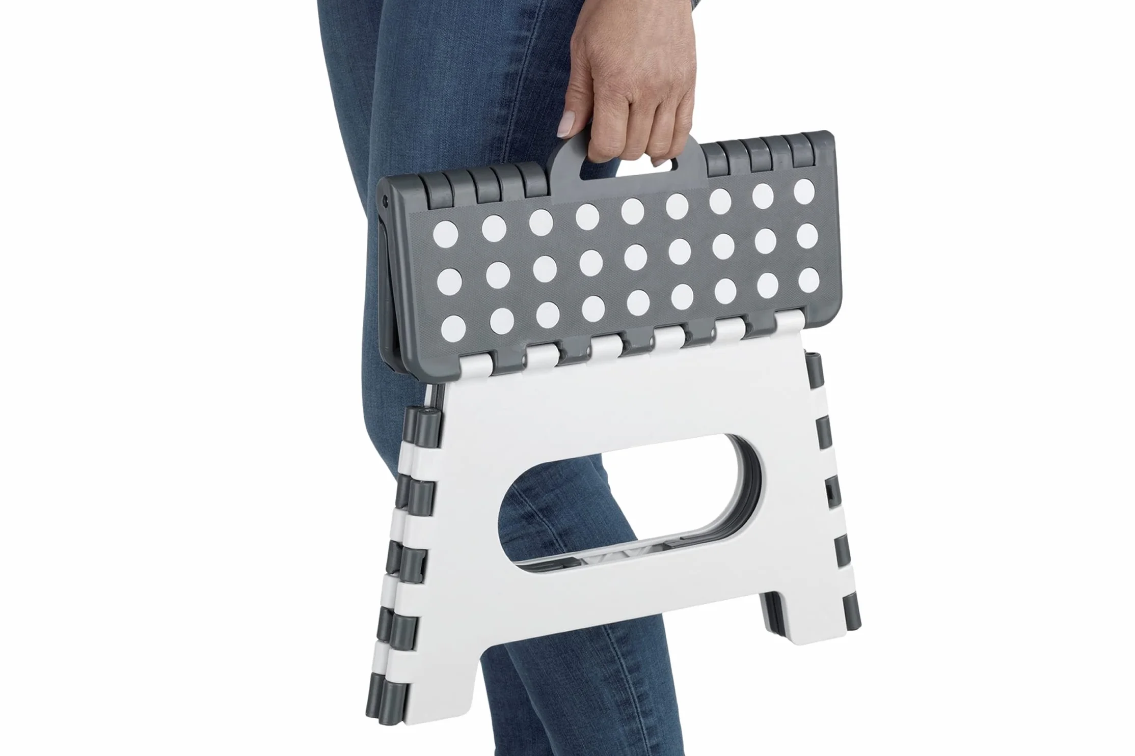 Maximex Klapphocker Secura - extrem belastbar bis 350 kg, Polypropylen, 35 x 22 x 27 cm, Mehrfarbig