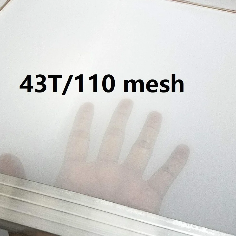 Siebdruckrahmen aus Aluminium mit 43T/110 weißem Netz, für Siebdruck, 25,4 x 35,6 cm, 2 Stück