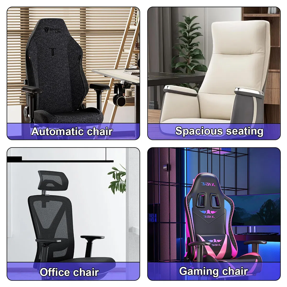 Nackenkissen Sessel Aus Memory Foam Mit Flexiblen Bändern, Nackenkissen Bürostuhl Kopfstütze Ergonomisches Sessel Kissen Rollstuhl Kopfkissen für Reisen, Flugzeuge, Züge und Büros (Grau)