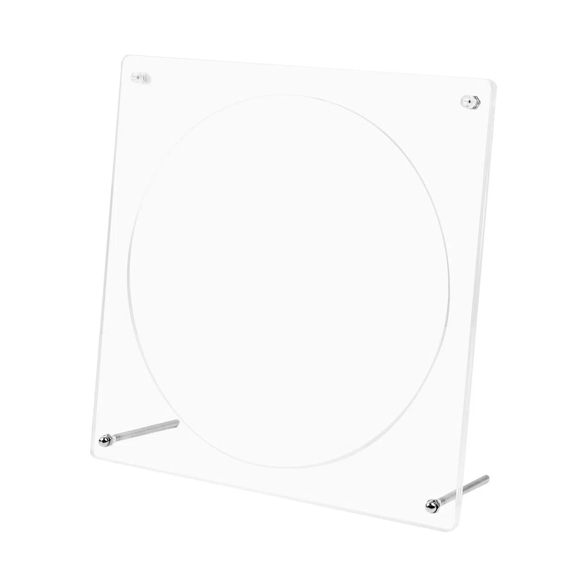 Musiin Acryl-Albumrahmen für den Schreibtisch ohne Bohren – Transparenter Ständer für 17 cm Vinylplatten, Fotoalben, CDs und Sammlerstücke.