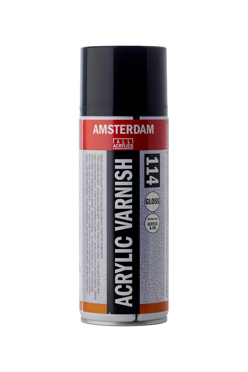 Amsterdam Protection Acrylic Varnish Gloss Spray 400 ml - Nicht vergilbende, dauerhafte Lackversiegelung