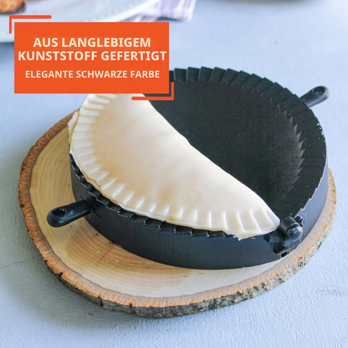 Imusa USA IMU-71006W Jumbo-Empanada-Form, einfach zu bedienen, aus Kunststoff, Schwarz