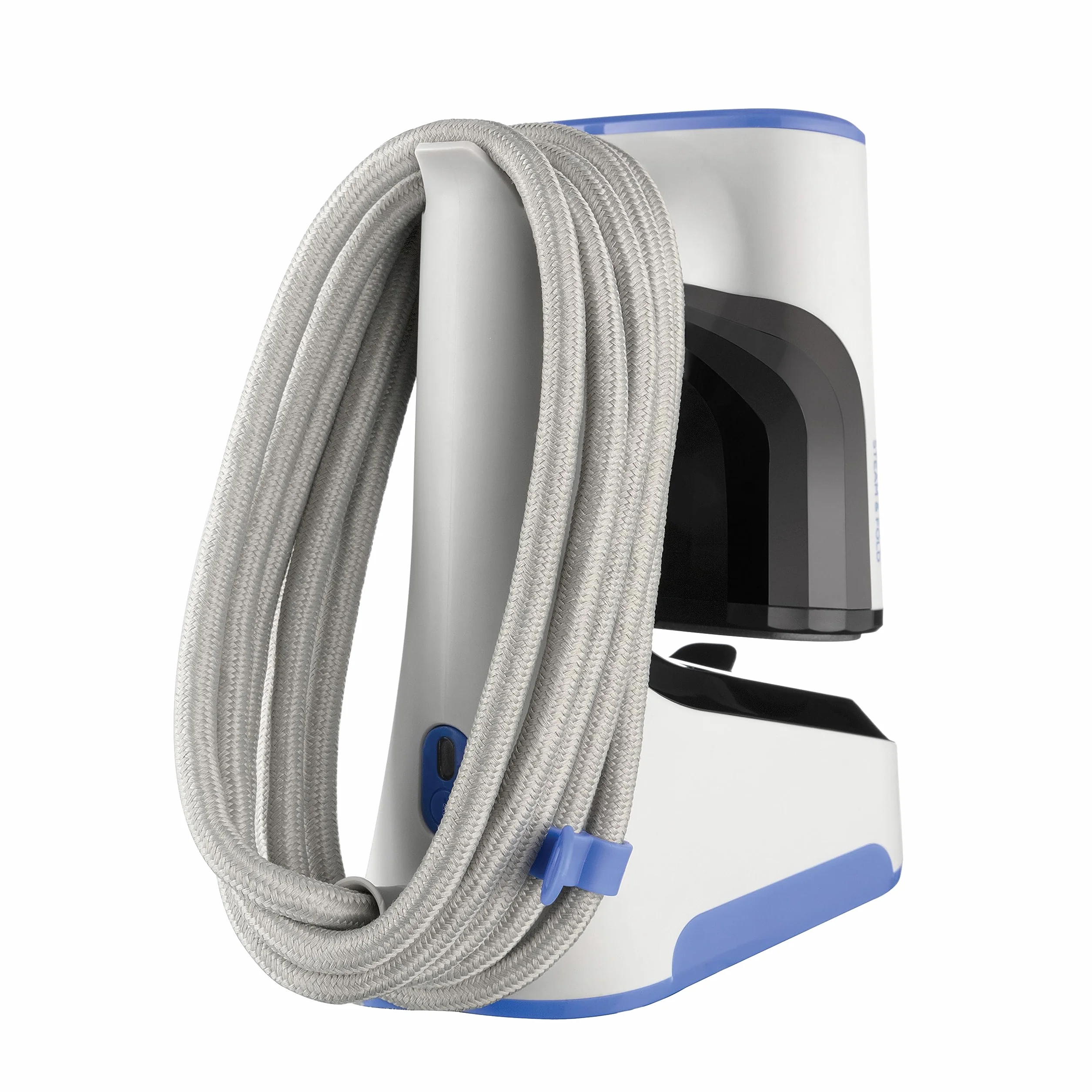Russell Hobbs Dampfglätter [klappbar, platzsparende Kabelaufbewahrung] Steam & Fold (1500W, schnellaufheizend, inkl. Aufsatz für Stoffe, 3m langes Kabel, Reisebügeleisen) Bügeleisen 26740-56