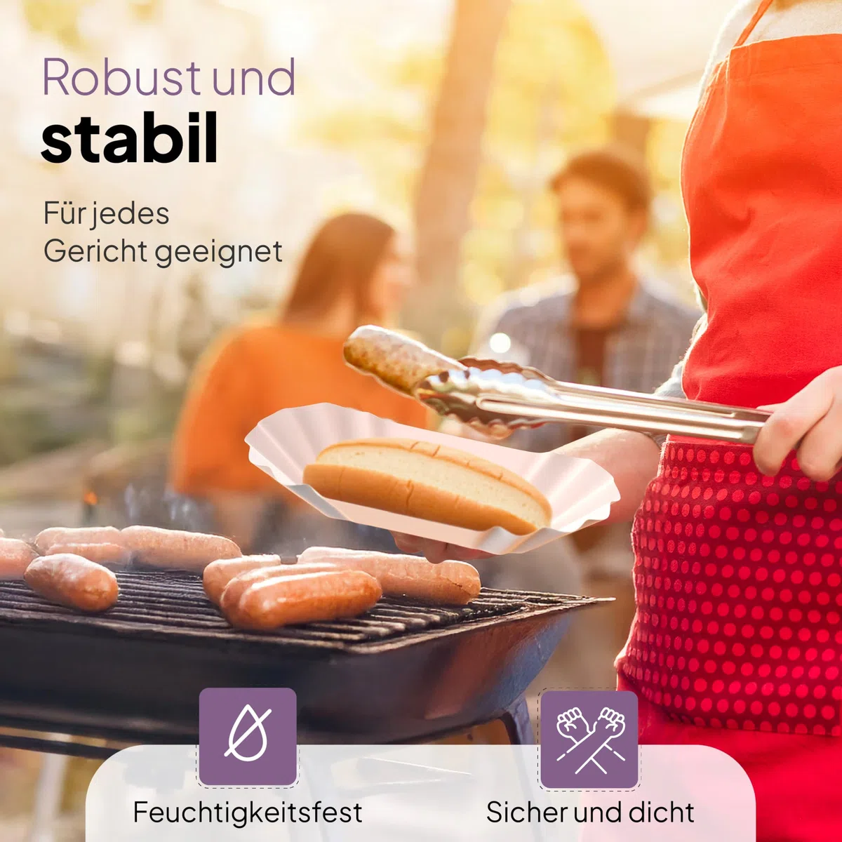 Inoverse 250 Stück Pommesschalen, Pappteller Weiß Einweg 20 x 10 x 3 cm, Umweltfreundlich Pappschalen, Currywust Pommes Papierteller, Einwegteller aus Pappe, Einweggeschirr, Partyteller, KU1