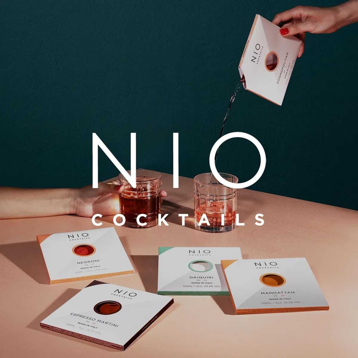 NIO Cocktails Tommys Margarita-Cocktails 5-Stück à 100 ml