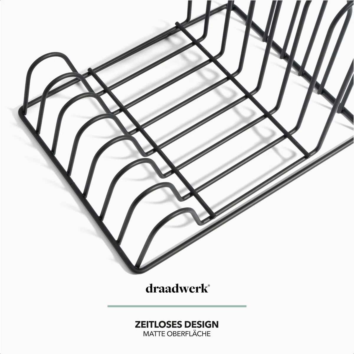 draadwerk Schallplatten Aufbewahrung | Schallplattenständer | Vinyl Halter für 35 Platten | LP Ständer | Prospekthalter | Bücher Aufbewahrung | Zeitungsständer | Schallplatten Deko | Schwarz