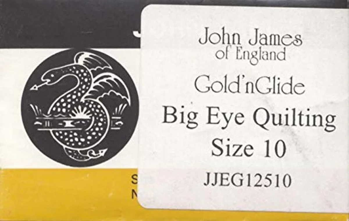 Gold'n Glide Big Eye Quilt-Nadeln, Größe 10, 10 Stück