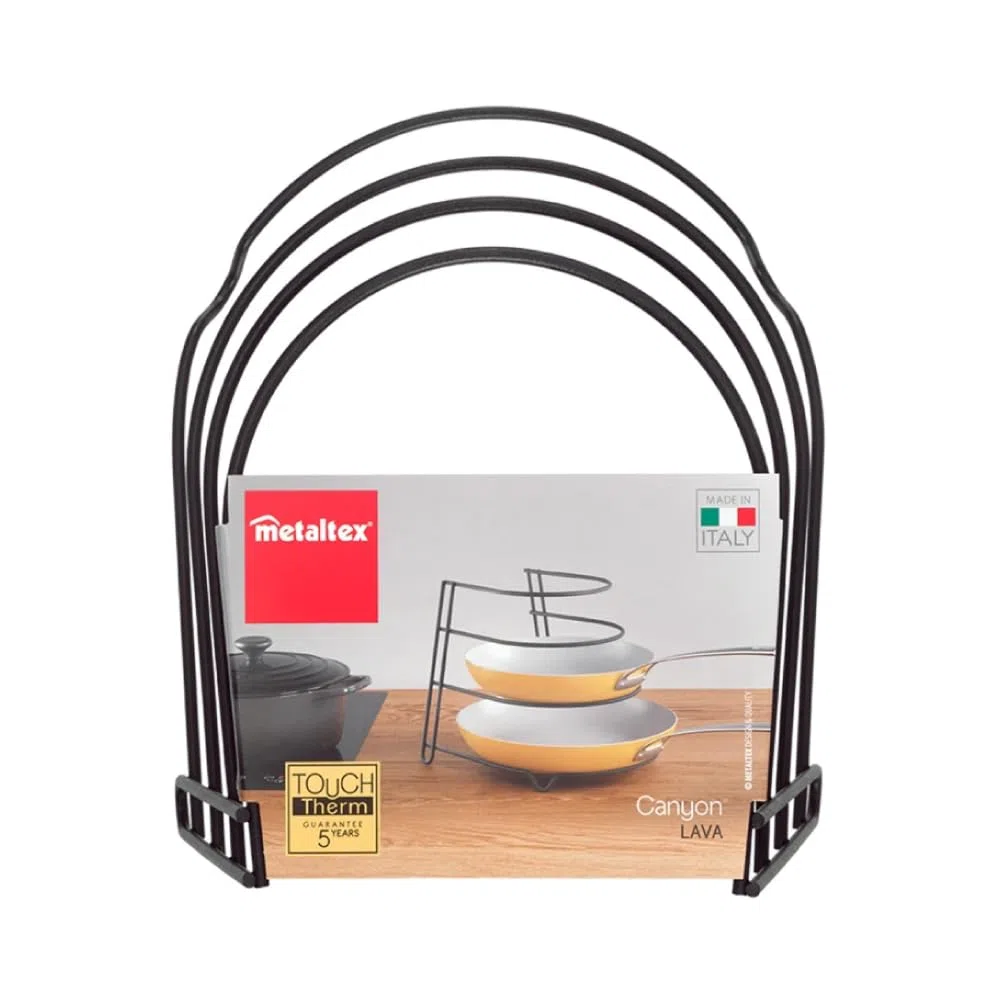 Canyon Lava Bratpfannenablage 24x26x23cm TouchTherm, Schwarz