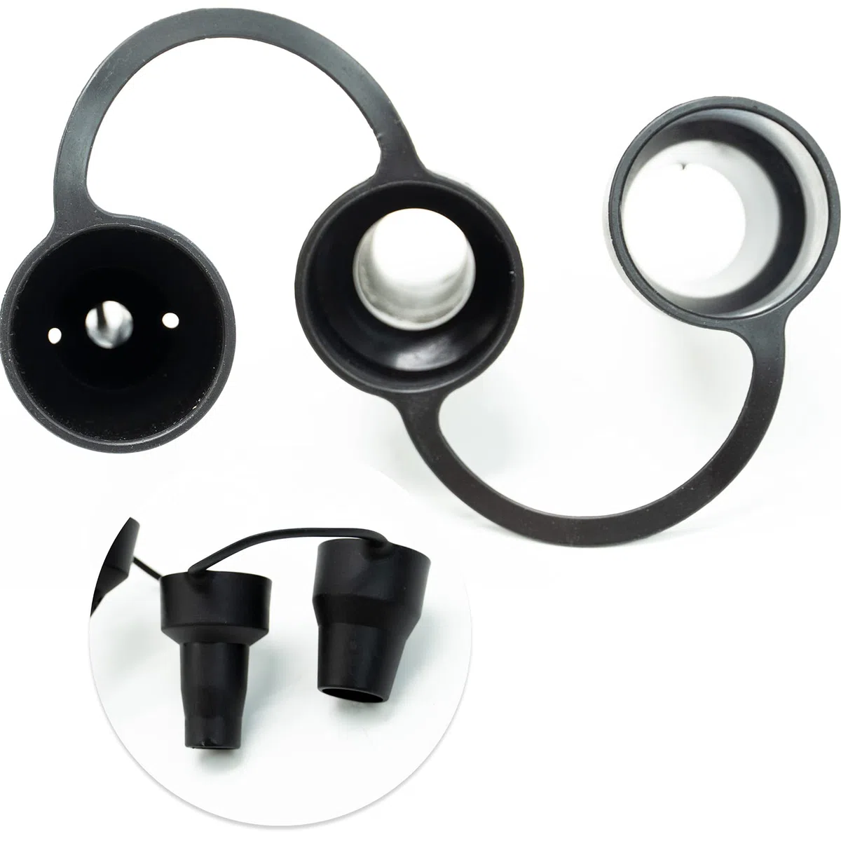 SZXMDKH 1 Packung Ersatzdüsen Luftpumpendüsen Adapter Kunststoffdüse für aufblasbares Pool Sofa Luftbett Luftmatratze (3 Größen)