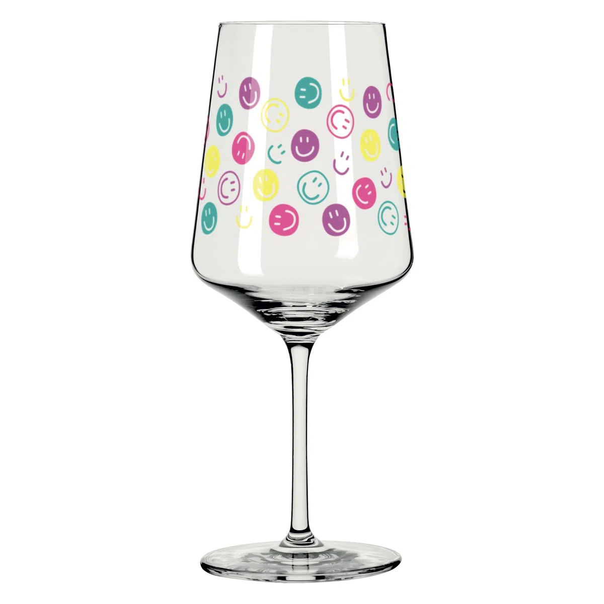 RITZENHOFF 8142004 Cocktailglas 544 ml - Serie Feel Good - 1 Stück mit Smiley-Dekor - Made in Germany