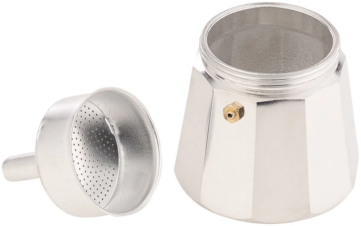 Espressokanne: Espressokocher für 6 Tassen; für Induktions-Herde geeignet; 300 ml (Espressomaschinen, Espressokanne Induktion, Mokka)