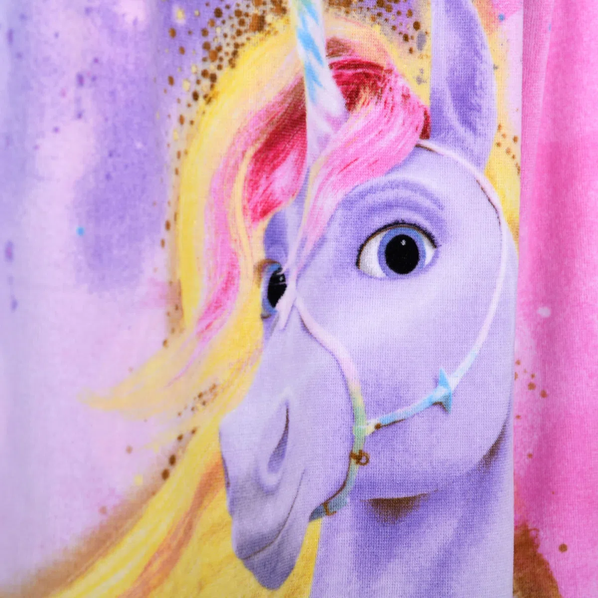 Herding Velourstuch Unicorn Academy, 75 x 150 cm, Handtuch aus 100% Baumwolle, Velours