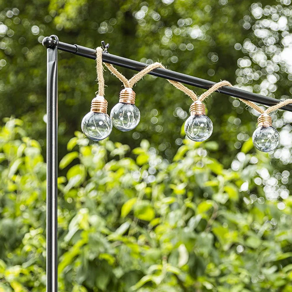 Haushalt International Tischstange mit Klemmen Deko-Tischgestell Tisch-Dekoration Stange zur Tischdekoration ausziehbar