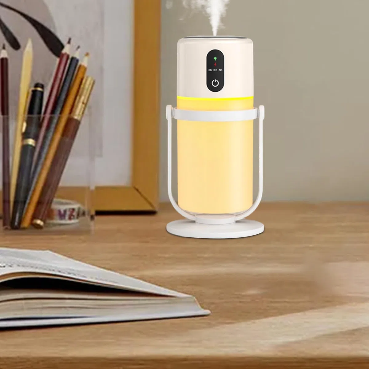 Raumluftbefeuchter für Schlafzimmer - 300ml Tragbarer Leiser Haushaltsartikel mit LED-Licht | Kinder Luftbefeuchter für Schlafzimmer - Für Ältere Personen Pflanzen Schlaf Nachttisch Wohnzimmer
