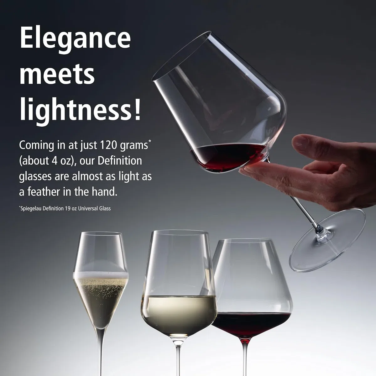 Spiegelau Definition Champagnergläser 6er Set + Poliertuch, Sektgläser (250 ml) und Mikrofaser-Glasreinigungstuch (50 x 64 cm), Kristallglas