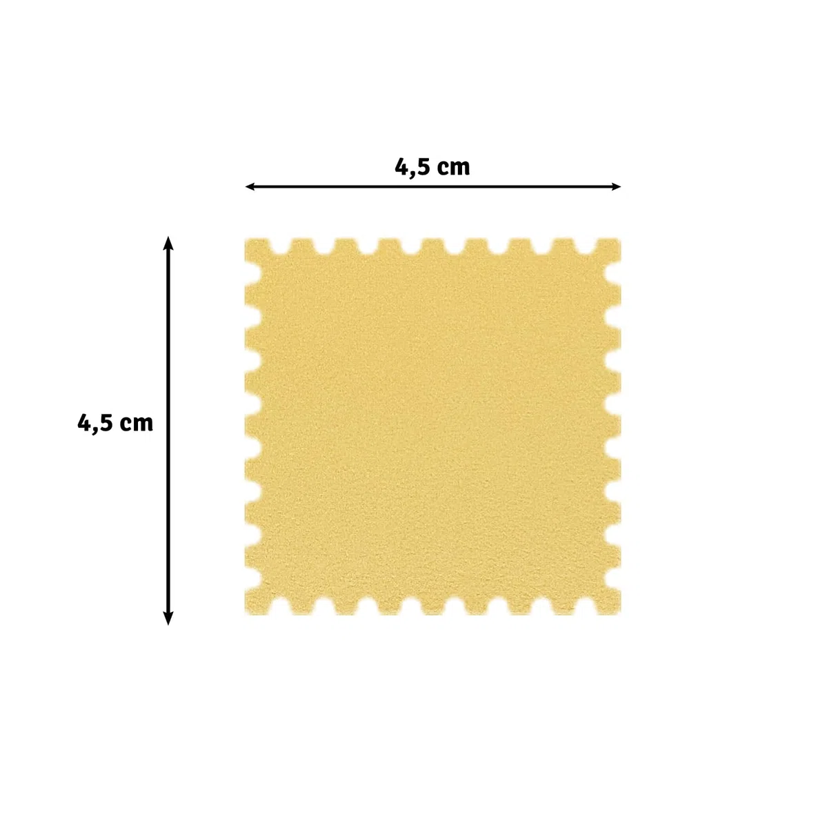 Vaessen Creative Motivstanzer Quadrat von 4.5 x 4.5 cm - Karten Basteln Stanzer für Bastelpapier, Tonpapier, Scrapbookpapier oder Decoupagepapier