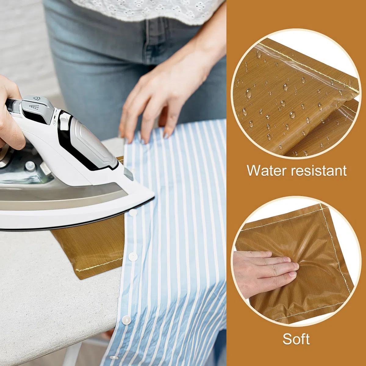 4 Stück Wärmepresskissen aus Hitzebeständigem Baumwollstoff Geeignet für Sublimation und Bügeln für Reinigung und Bekleidungsladen