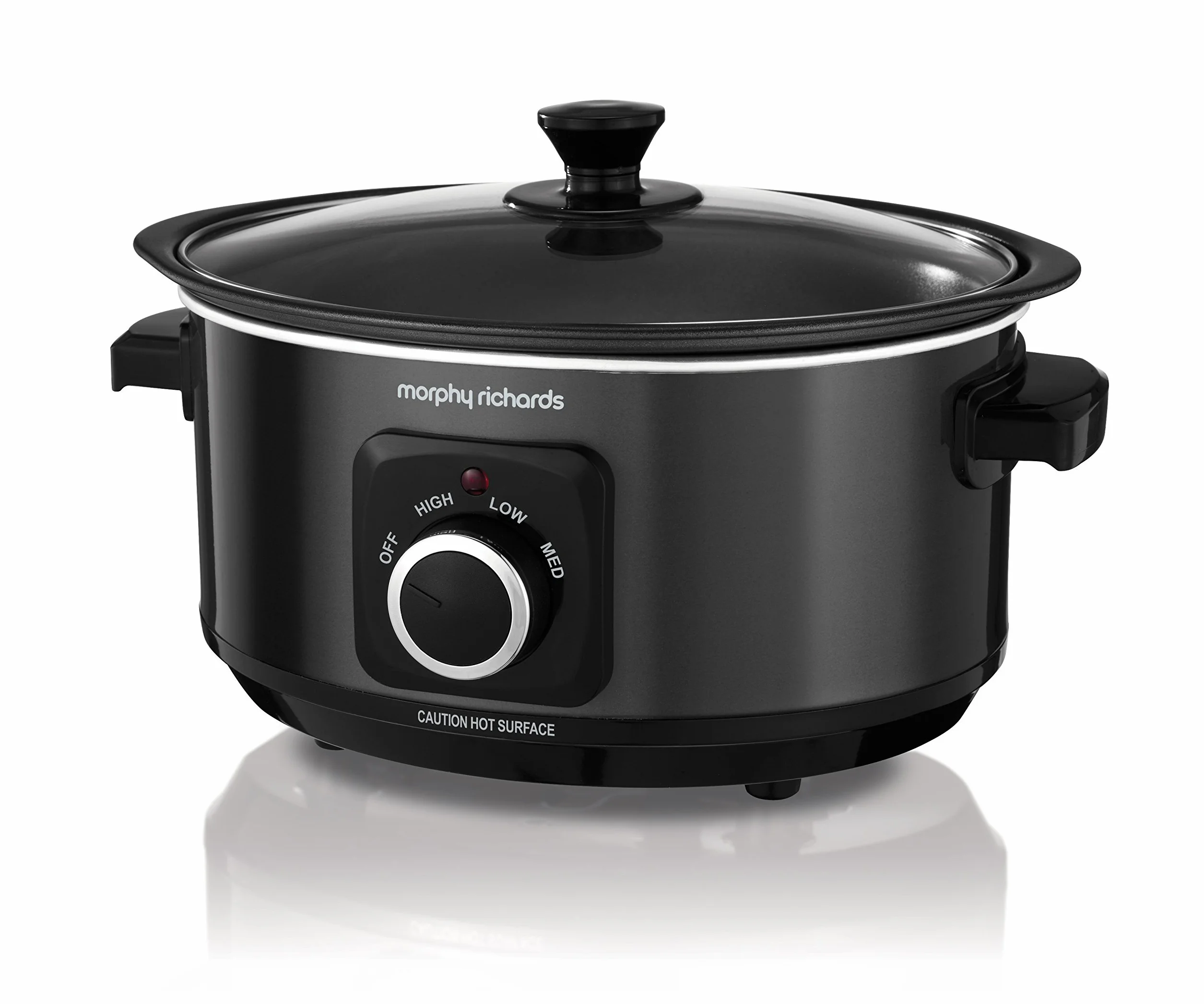 (Black) - Morphy Richards Slow Cooker Sear and Stew 460012 3.5L Black Slowcooker