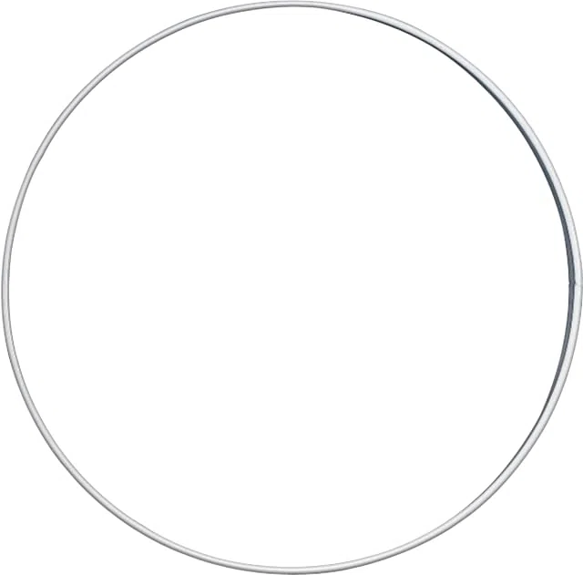 10X KNORR prandell Drahtring 18cm weiß