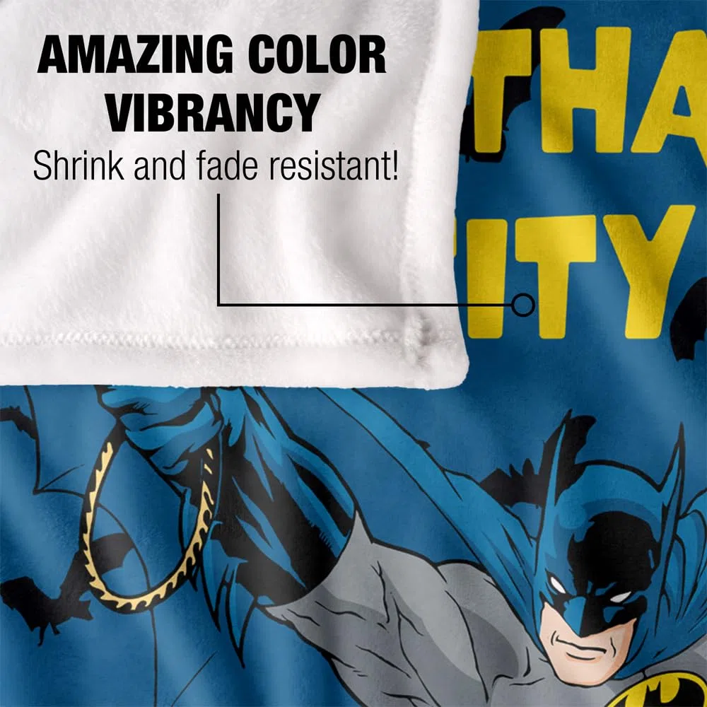 LOGOVISION Batman Silky Touch Kuscheldecke, superweich, 152 x 127 cm