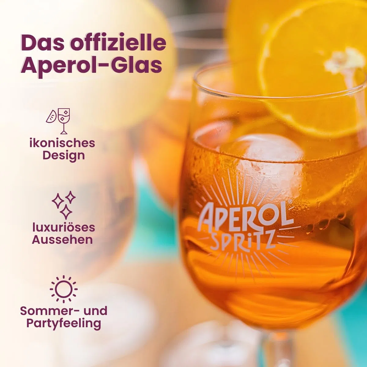 Aperol Spritz Gläser 450 ml - 6 Stück