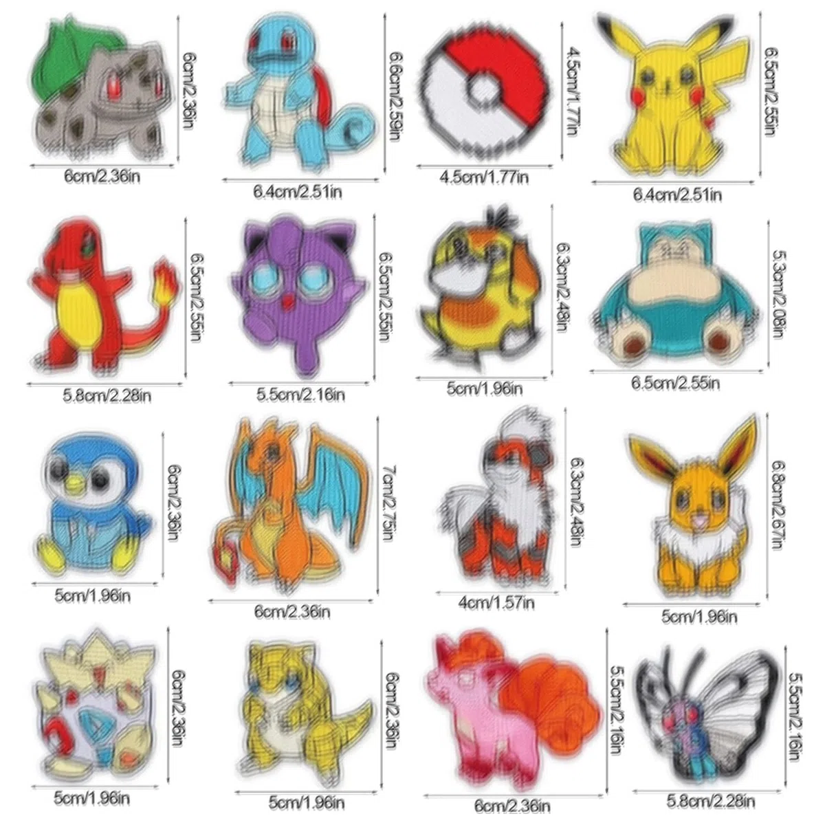 16 Pieces Patches Zum Aufbügeln,Bestickte Aufnäher,Jean Patch Sticker,Aufnähen Bügelbilder Set,Sewing Applique,Flicken zum Aufbügeln,Applikation zum Aufbuegeln,Textilien Bügelflicken für DIY Kleidung