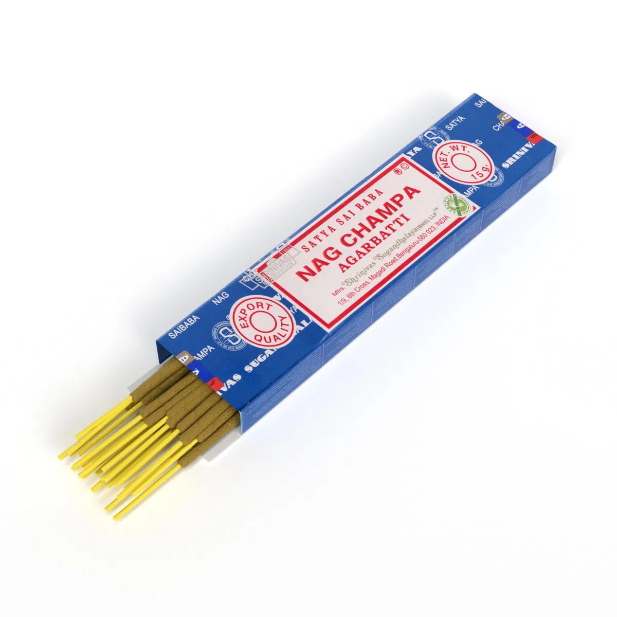 Satya Nag Champa Räucherstäbchen Räucherwerk Agarbatti Incense Sticks Handgerollt in Indien (12 Packungen je 15 Gramm)