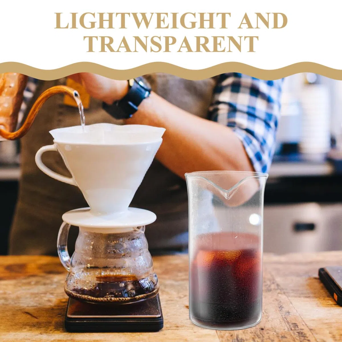 Ciieeo Ersatzgläser Für Kaffeepresse Glas Hitzebeständig 350ml Becher Für Kalte Und Heiße Getränke Für Cold Brew Und Espresso