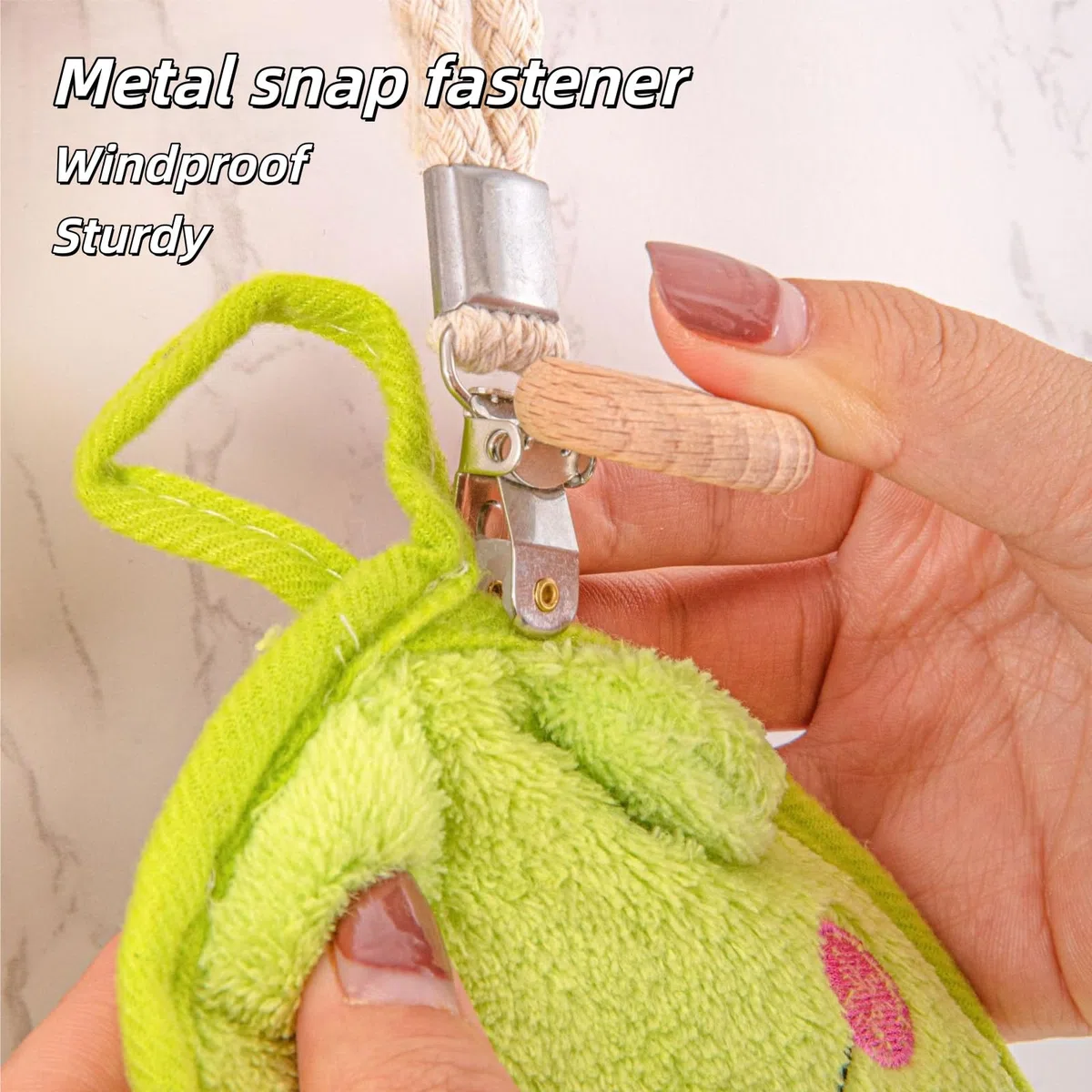 2 Stück Hängende Geschirrtücher Clips,Handtuchclips zum Aufhängen,Handtuchaufhänger Schlaufe, Multifunktional für Küche Bad Balkon Schränke,Handtuch Klammer Ohne Nähen, Beige