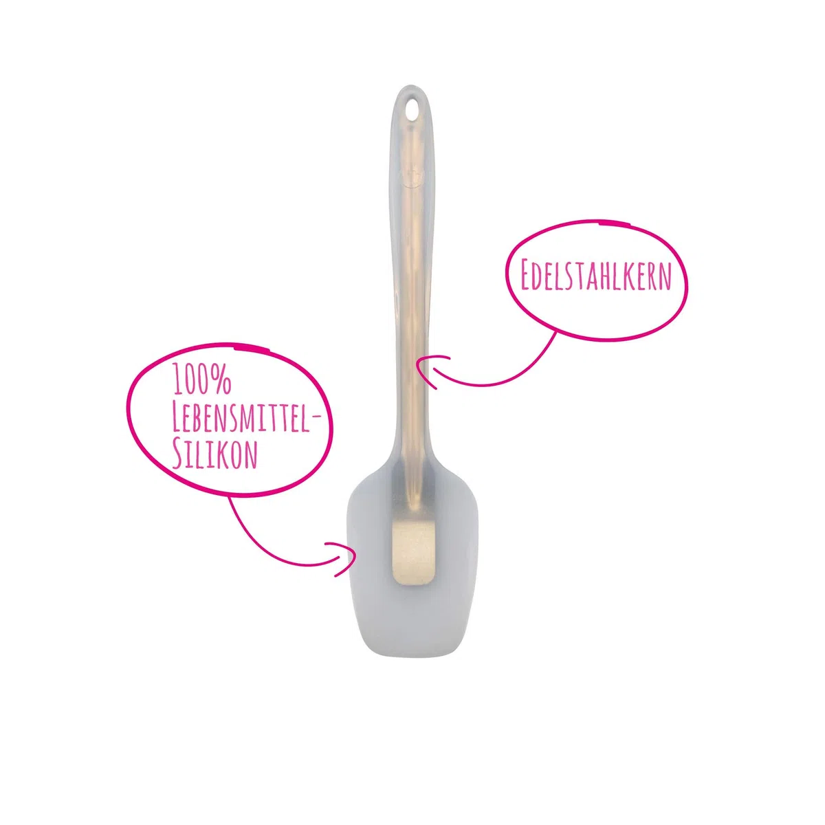 Kochblume Flexlöffel S 4er Set | Premium-Silikon & BPA frei| Hitzebeständig | Spülmaschinenfest | Farbe: lila